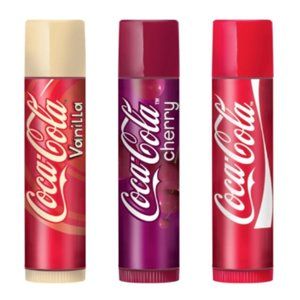 Lip Smacker Coca-Cola Chapstick classic cherry vanilla 3 flavour pack
